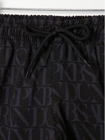 Bermuda Estampada Infantil- Preto