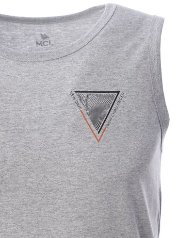 Camiseta Regata Masculina Cinza