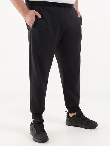 Calça Jogger Moletom Full Surf Plus Size Masculina Preto