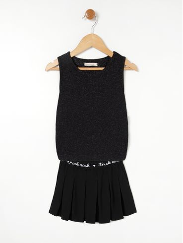 Conjunto Juvenil Para Menina - Preto