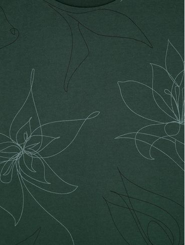 Camiseta Manga Curta Estampada Plus Size Masculina Verde