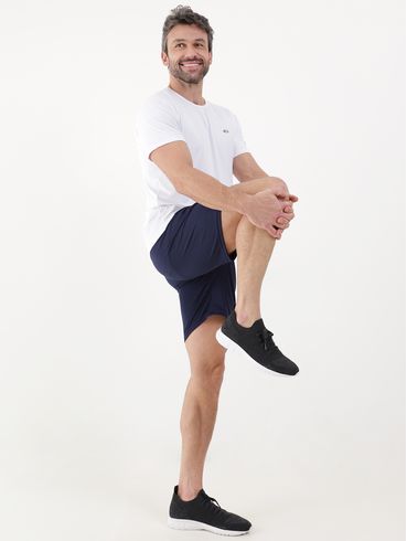 Bermuda Esportiva Fila Masculino Azul Marinho