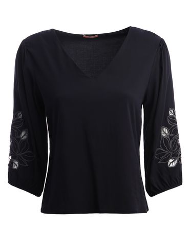 Blusa Manga 3/4 Feminina Preto
