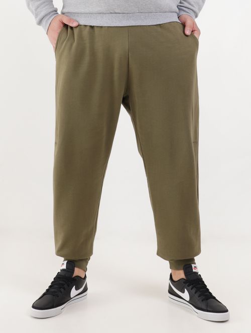 Calça Jogger Moletom Plus Size Masculina Verde