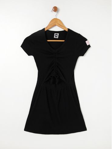 Vestido Juvenil Para Menina - Preto