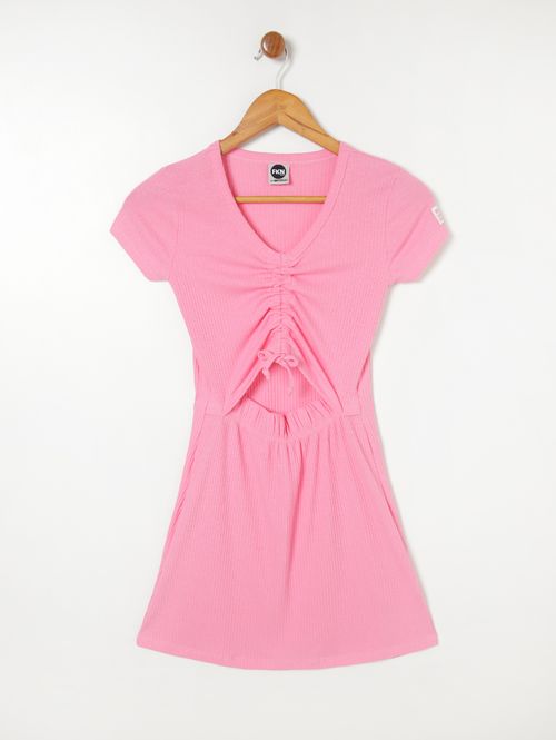 Vestido Juvenil Para Menina - Rosa