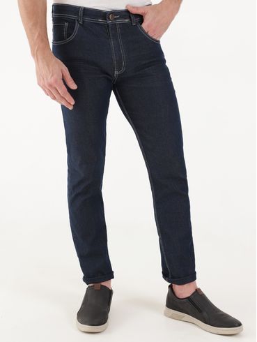 Calça Jeans Slim Masculina Azul