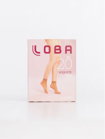 Meia Soquete Fio 20 Lupo Feminina Natural
