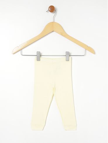 Ceroula Canelada Infantil Para Bebê - Amarelo