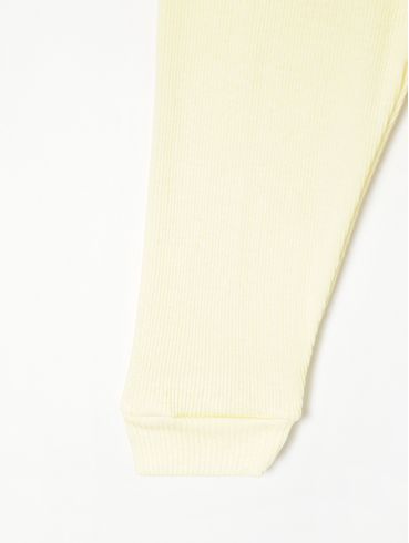 Ceroula Canelada Infantil Para Bebê - Amarelo