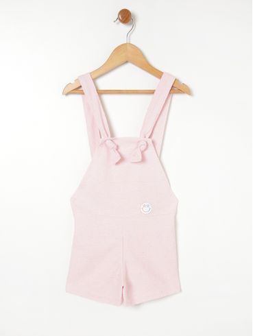 Macaquinho Infantil Para Menina - Rosa