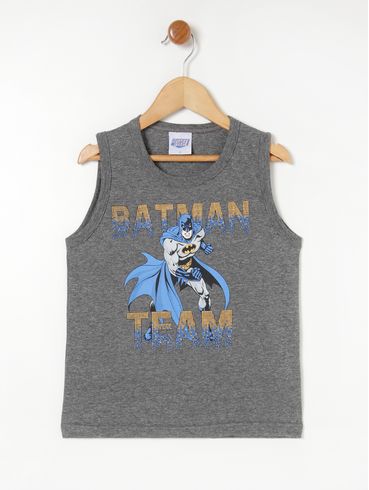 Camiseta Regata Infantil- Cinza