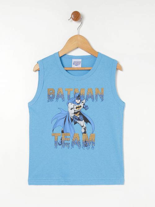 Camiseta Regata Infantil- Azul