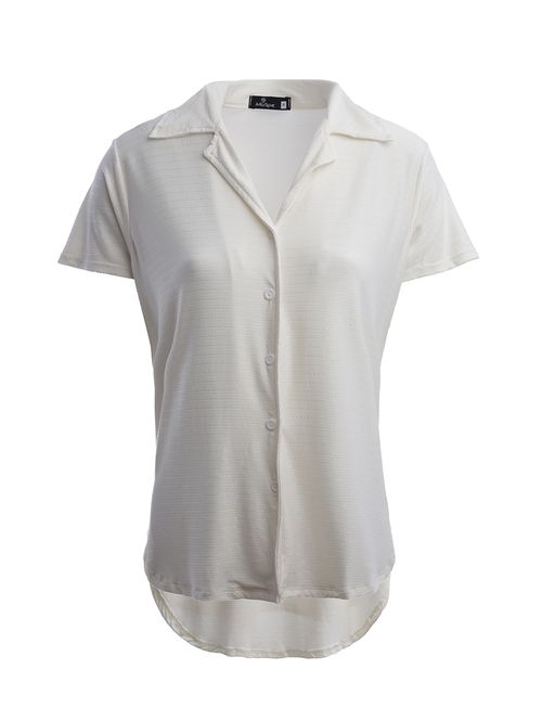 Camisa Alongada Autentique Feminina Off white