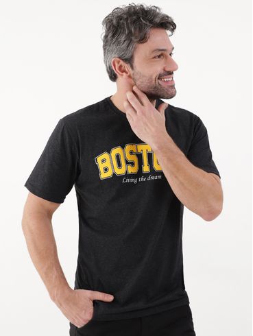 Camiseta Manga Curta Full Surf Masculina Preto