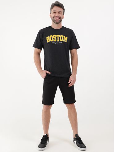 Camiseta Manga Curta Full Surf Masculina Preto