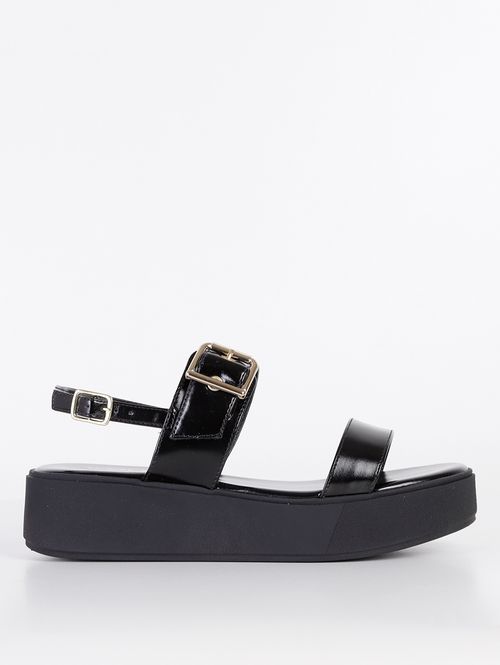 Sandália Flatform Quiz Feminina Preto
