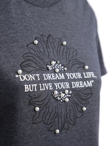 Blusa Manga Curta Feminina Preto