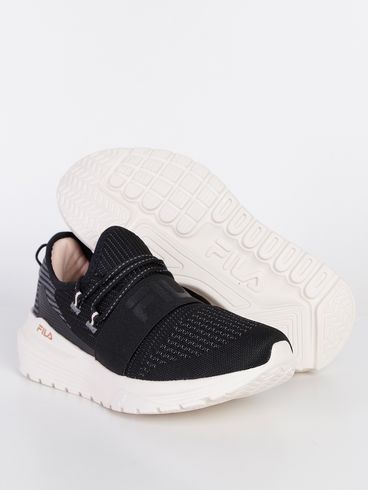 Tênis Esportivo Fila Trend 3.0 Feminino Preto/Off White/Salmão