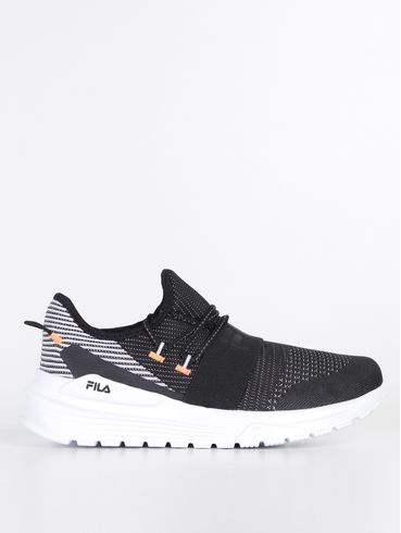 Tênis Esportivo Fila Trend 3.0 Masculino Preto/Branco/Laranja
