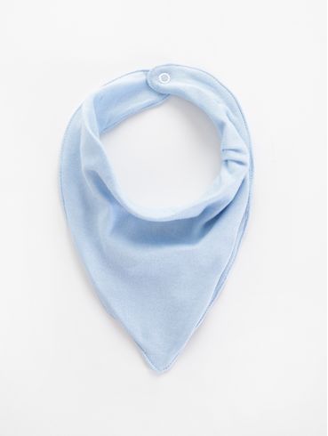 Babeiro Infantil Para Bebê Menino - Azul Claro