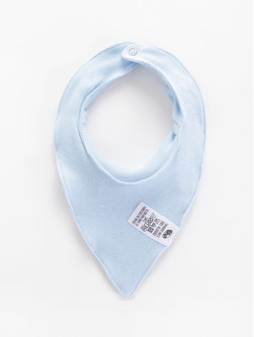 Babeiro Infantil Para Bebê Menino - Azul Claro
