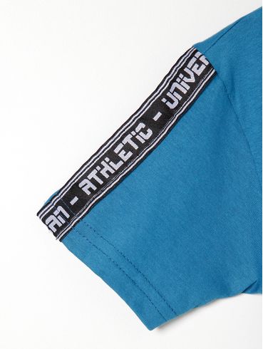 Conjunto Curto Infantil Para Menino - Azul/Cinza