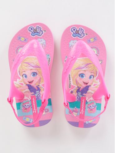Chinelo Ipanema Polly Infantil Para Bebê Menina - Rosa