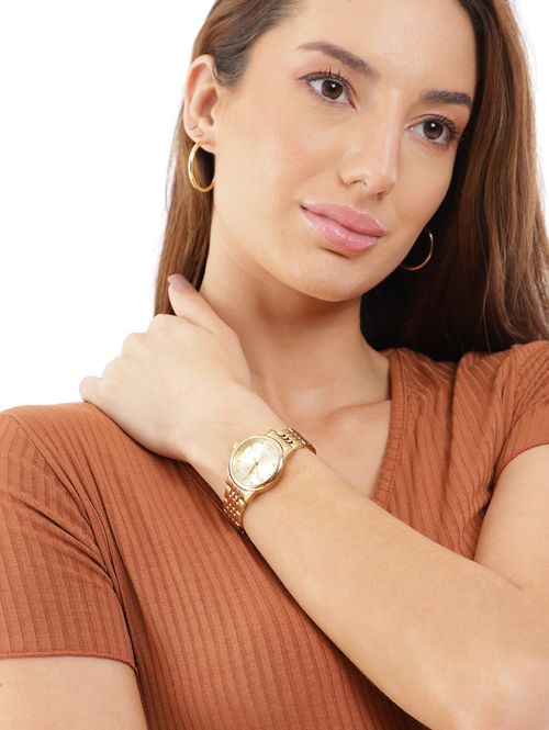 Relógio Technos Feminino Dourado