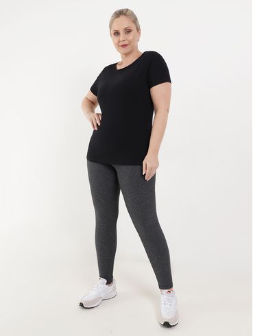 Calça Legging Plus Size Feminina Chumbo