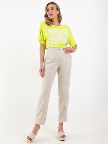 Blusa Manga Curta Feminina Verde