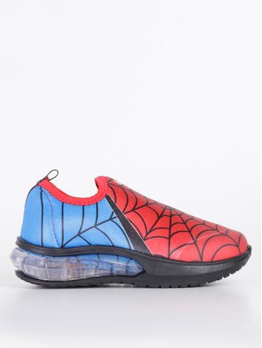 Slip On Homem Aranha Bibi Infantil Para Menino - Vermelho/Azul