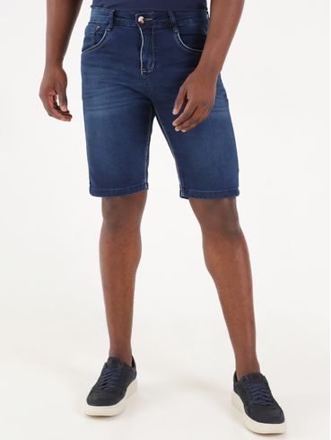 Bermuda Jeans Masculina Azul