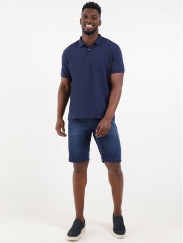 Bermuda Jeans Masculina Azul