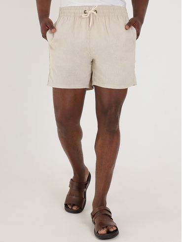 Bermuda Masculina Bege