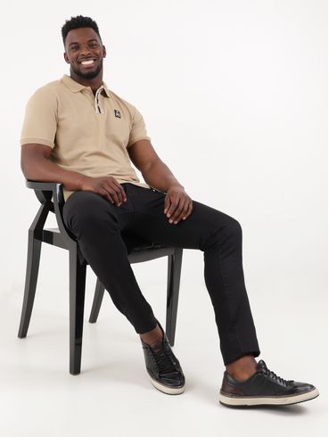 Calça Sarja Slim Masculina Preto