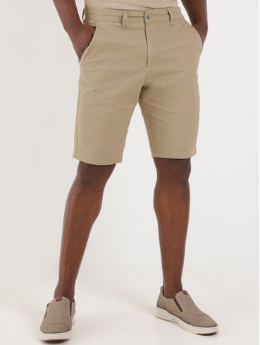 Bermuda Sarja Masculina Bege