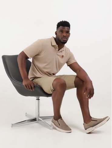 Bermuda Sarja Masculina Bege