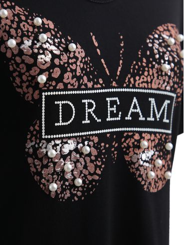 Blusa Manga Curta Feminina PRETO