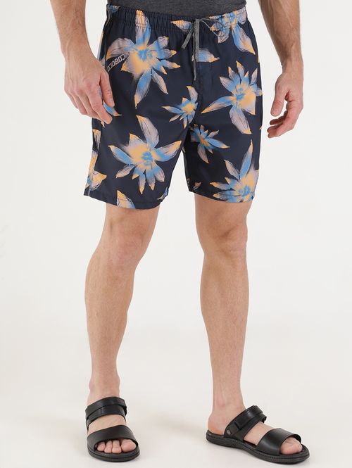 Bermuda Estampada Masculina Azul Marinho