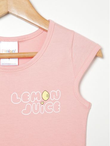 Conjunto Curto Infantil Para Bebê- ROSA