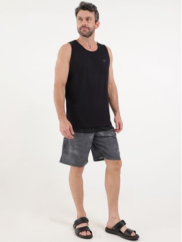 Bermuda de Tecido Masculina Cinza