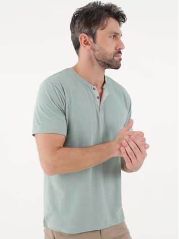 Camiseta Manga Curta Masculina Verde