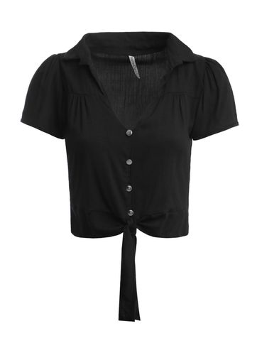 Blusa Manga Curta Feminina PRETO