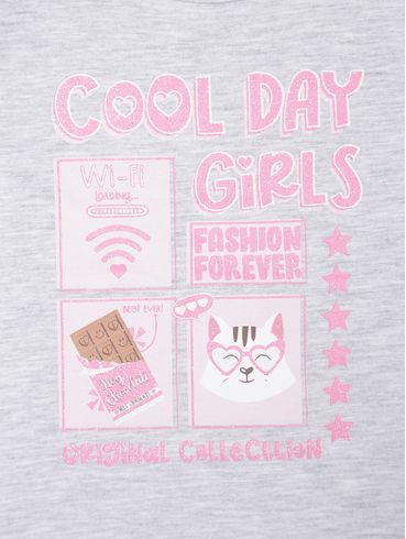 Conjunto Longo Infantil Para Menina - MESCLA/PINK