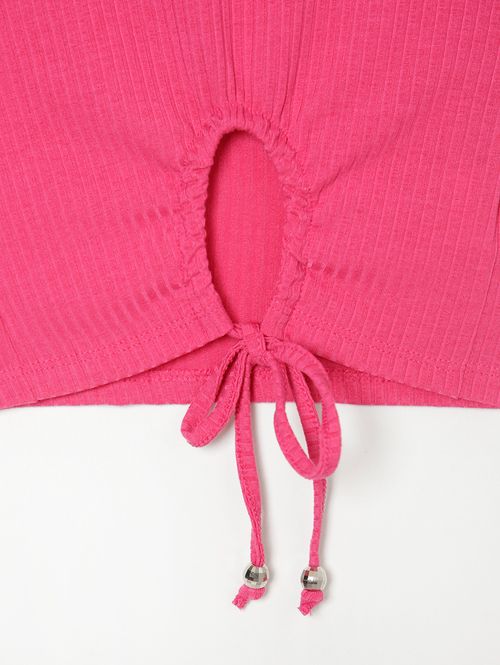 Blusa Manga Curta Juvenil Para Menina ROSA