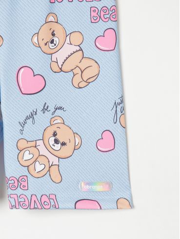 Bermuda Infantil Para Menina - AZUL
