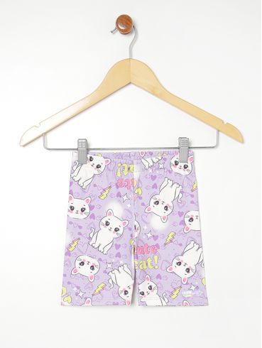 Bermuda Infantil Para Menina - LILAS
