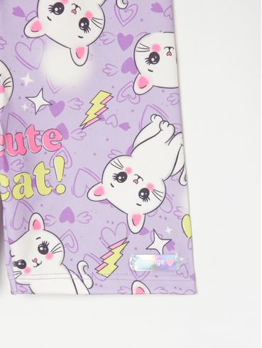 Bermuda Infantil Para Menina - LILAS