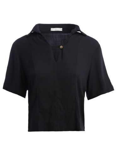 Blusa Manga Curta Autentique Feminina PRETO